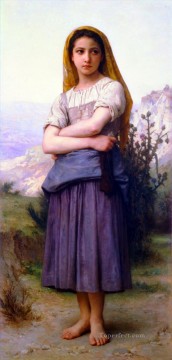  1886 Pintura - Bergere 1886 Realismo William Adolphe Bouguereau